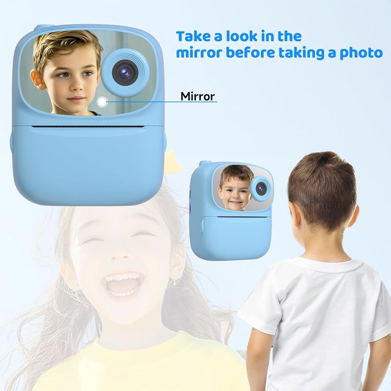 DIGITHINK Kids Instant Print Camera 2025, 32GB Memory, Dual Lens with 2.4-Inch Screen and 1080p HD, Nice Gift for Boys and Girls Ages 4-13, Ideal for Toddlers and Teenagers - Image 2